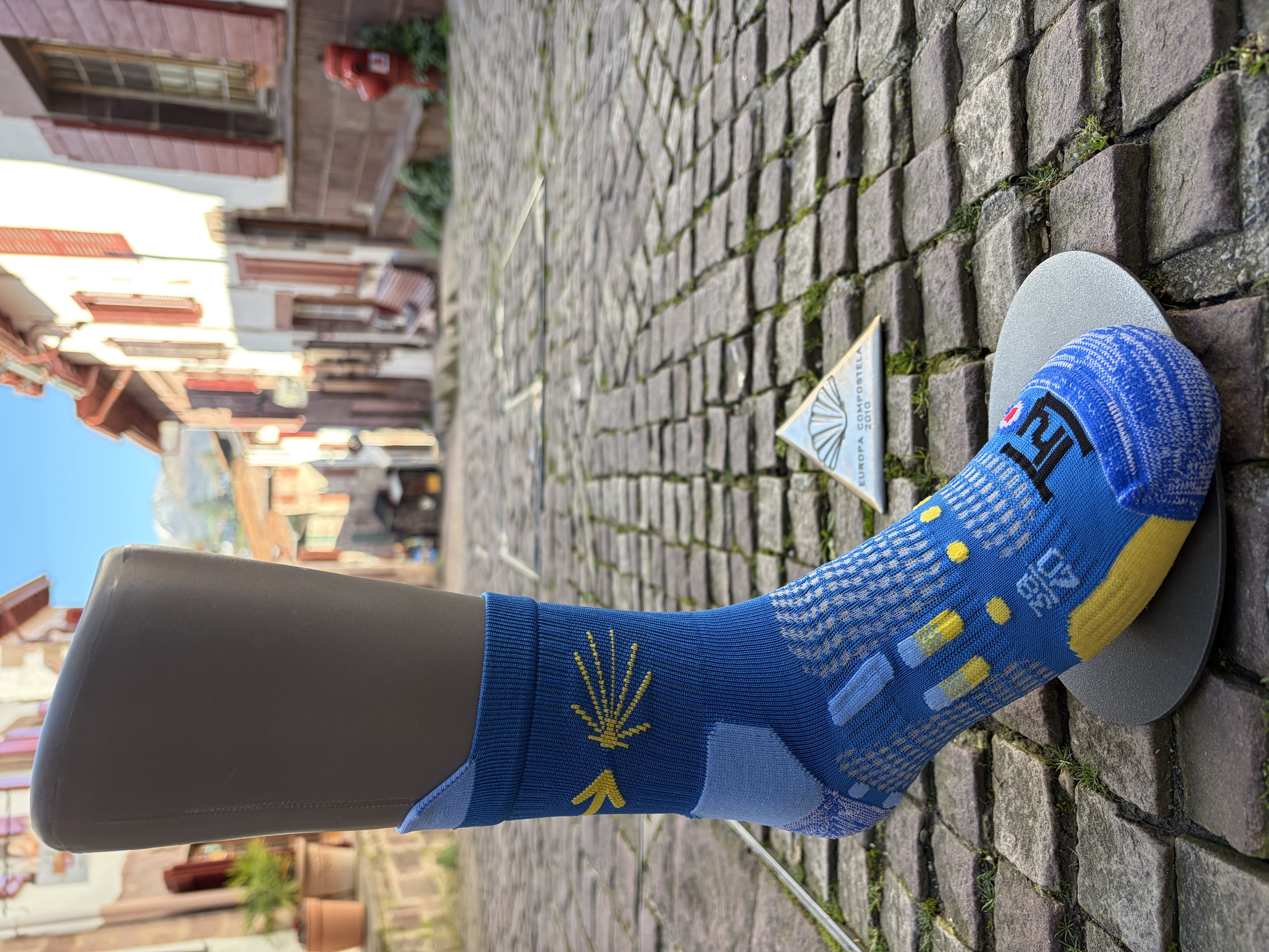 Une chaussette technique pensée pour les pèlerins